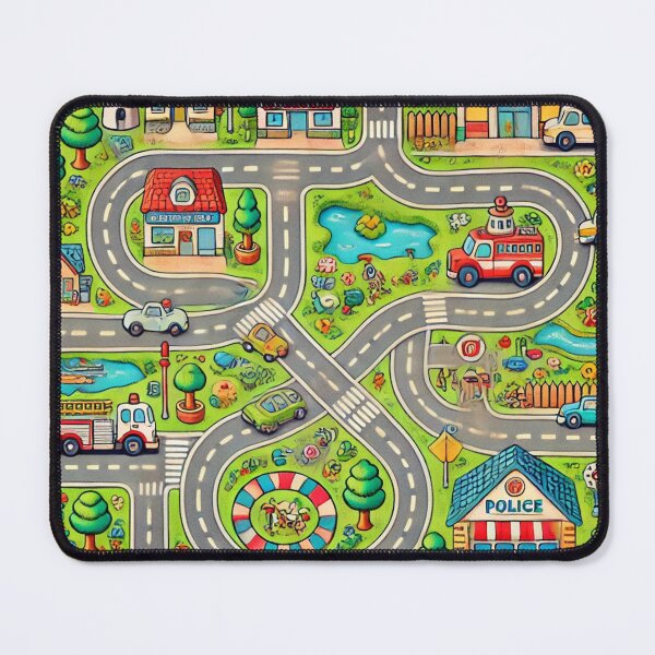 Item preview, Nostalgic City Carpet Roads With Cars designed and sold by MonkiFlipp.
