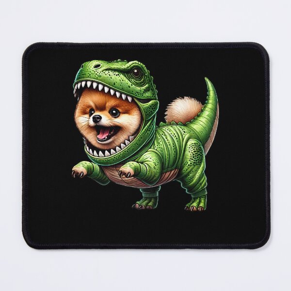Item preview, Funny Pomeranian Wearing Dinosaur Outfit Dog Lover designed and sold by Kimberley King Art  King Art.