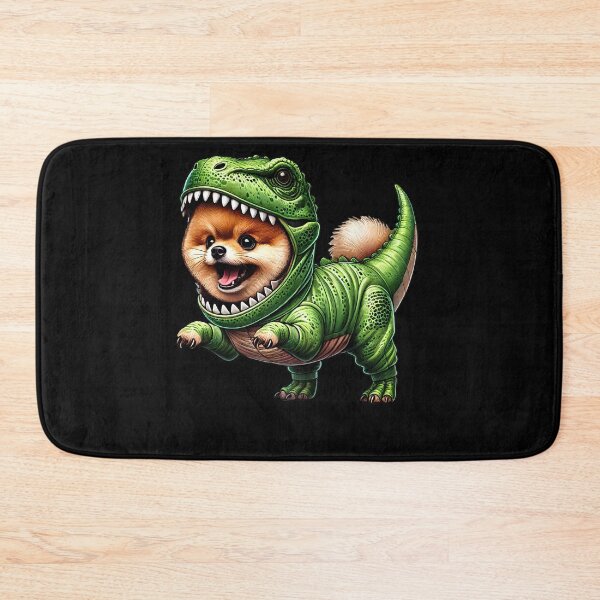 Item preview, Funny Pomeranian Wearing Dinosaur Outfit Dog Lover designed and sold by Kimberley King Art  King Art.