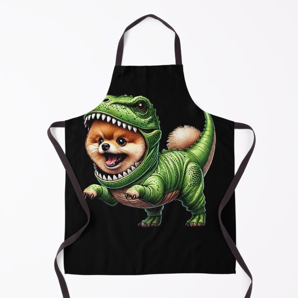 Item preview, Funny Pomeranian Wearing Dinosaur Outfit Dog Lover designed and sold by Kimberley King Art  King Art.
