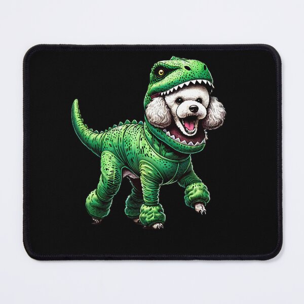 Item preview, Funny Poodle Wearing Dinosaur Outfit Dog Lover designed and sold by Kimberley King Art  King Art.