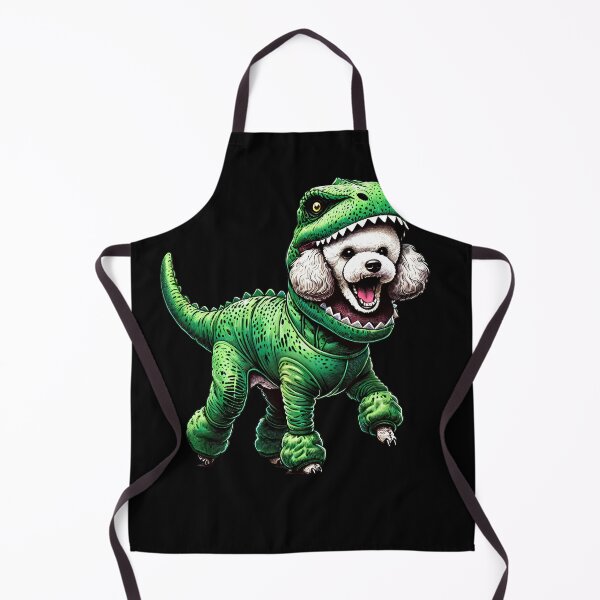 Item preview, Funny Poodle Wearing Dinosaur Outfit Dog Lover designed and sold by Kimberley King Art  King Art.
