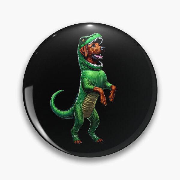 Item preview, Funny Rhodesian Ridgeback Wearing Dinosaur Outfit Dog Lover designed and sold by Kimberley King Art  King Art.