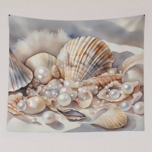 Item preview, Seashells and Pearls designed and sold by CalmnessbyChoice.