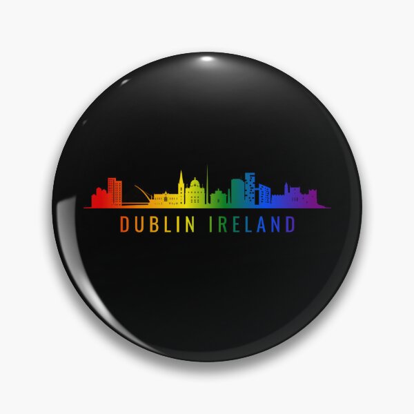 Item preview, Dublin Ireland Skyline Graphic, Classic pride flag graphic, City Skyline Graphic, Cityscape, Rainbow Silhouette, City art, Landmarks, Architecture, city, cities, designed and sold by PrideBeProud.