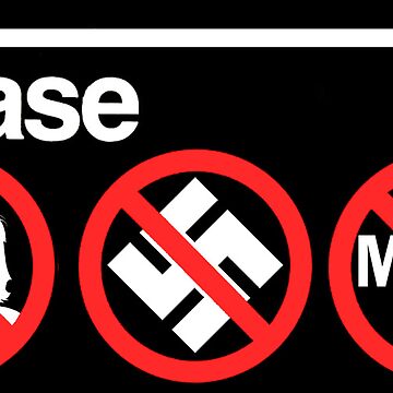 Vorschaubild zum Design Schild in der U-Bahn von NYC: Kein Trump, kein Nazi, kein MAGA von HHQRHH
