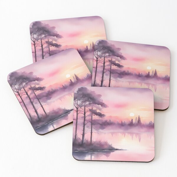 Item preview, Soft Pink Lake Morning designed and sold by CalmnessbyChoice.