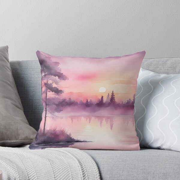 Item preview, Soft Pink Lake Morning designed and sold by CalmnessbyChoice.