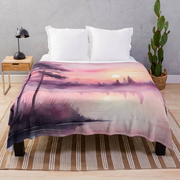 Item preview, Soft Pink Lake Morning designed and sold by CalmnessbyChoice.