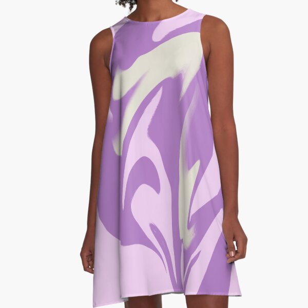 Item preview, Abstract Marbled Swirls in Purple, Dark Purple and Yellow designed and sold by JulzPink.