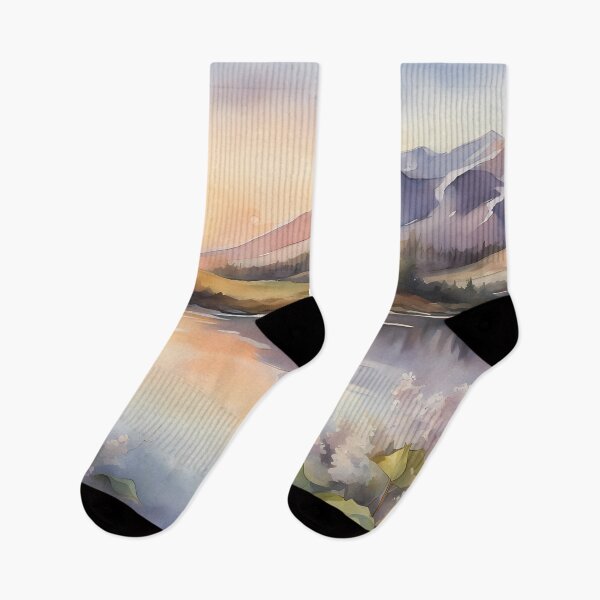 Item preview, Mountain Lilacs at Dawn designed and sold by CalmnessbyChoice.