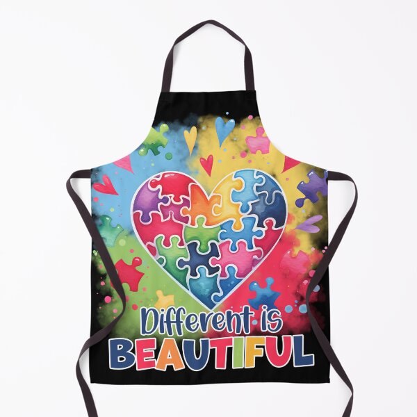 Item preview, Beautifully Different: Autism Heart Tee designed and sold by DarylWelsh2024.