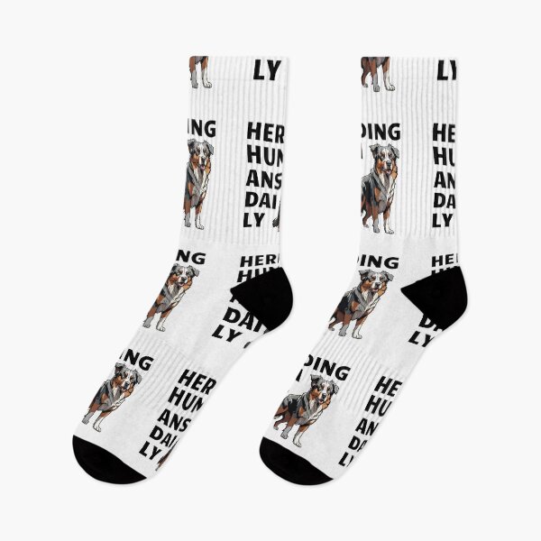 Item preview, Herding humans daily. Australian shepherd  designed and sold by MySciPic.