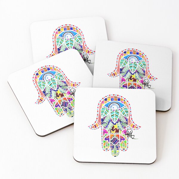 Item preview, Evil Eye Hamsa Art designed and sold by Kalli Taub Art.