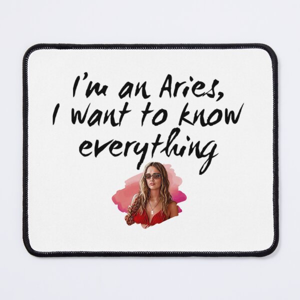 Item preview, Im an Aries, I want to know everything - Chelsea White Lotus designed and sold by livetogether.