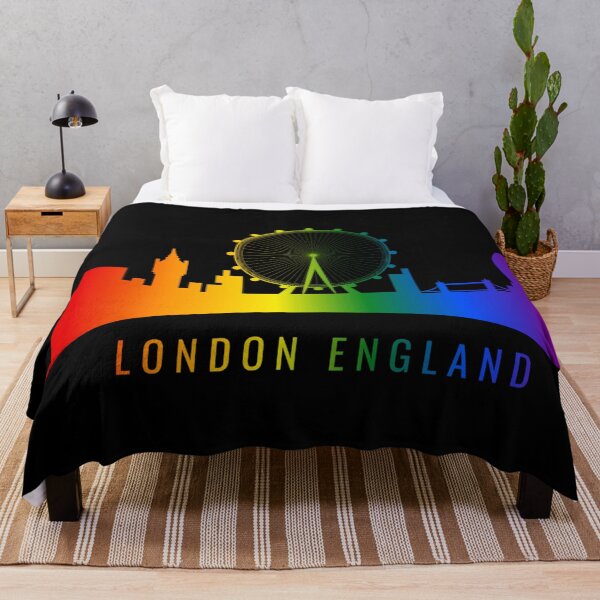 Item preview, London England Skyline Graphic, Classic pride flag graphic, City Skyline Graphic, Cityscape, Rainbow Silhouette, City art, Landmarks, Architecture, city, cities, designed and sold by PrideBeProud.