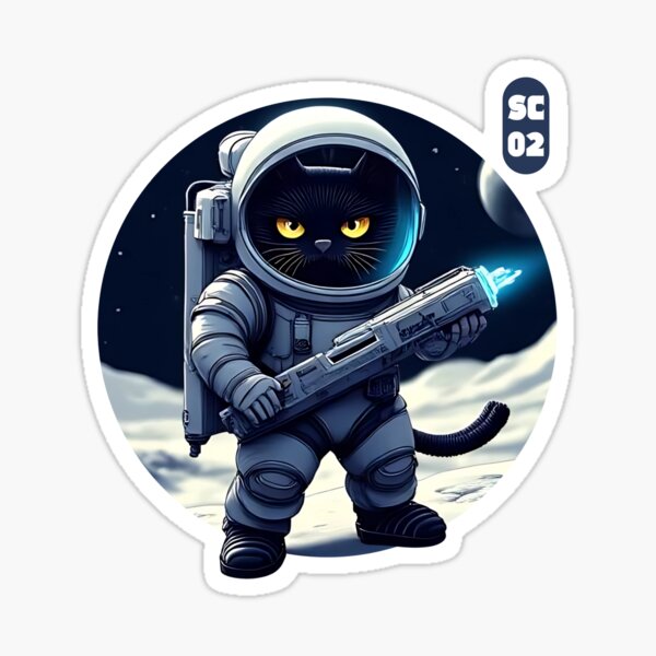Artikel-Vorschau von SC-02 Weltraumkatze, designt und verkauft von PM.