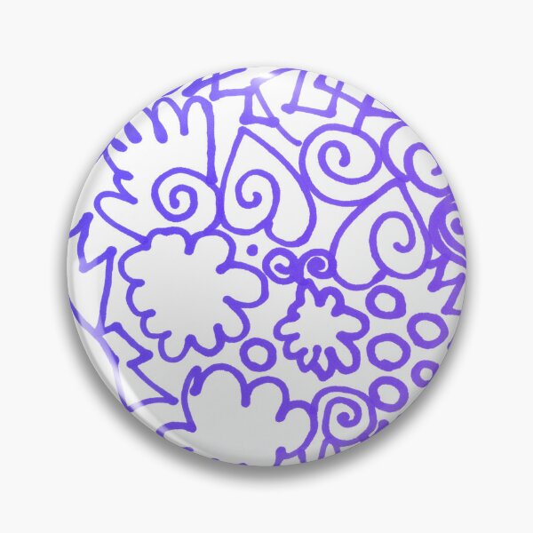Item preview, Abstract marker drawing | blue creative artsy hand drawing line composition designed and sold by lausn.