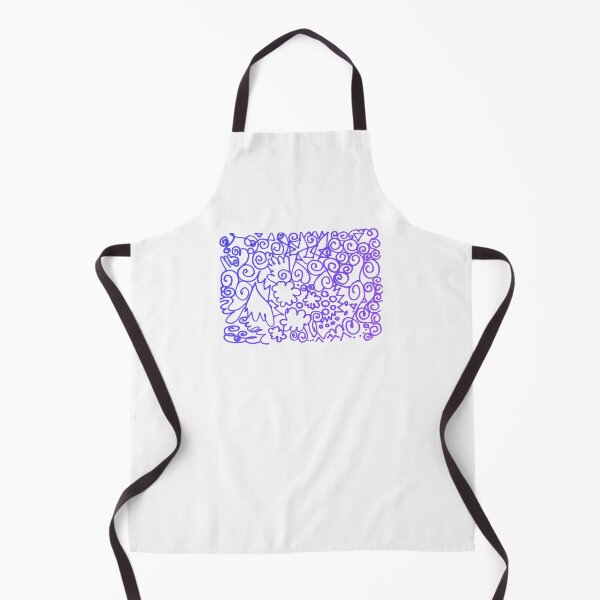 Item preview, Abstract marker drawing | blue creative artsy hand drawing line composition designed and sold by lausn.