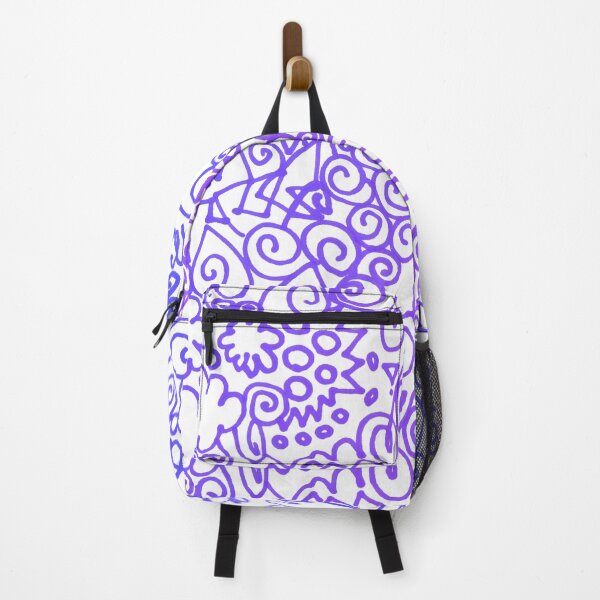 Item preview, Abstract marker drawing | blue creative artsy hand drawing line composition designed and sold by lausn.