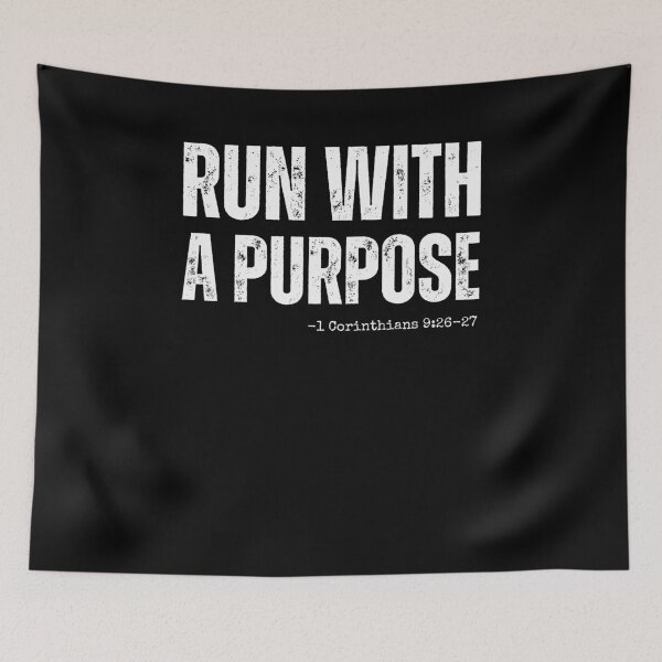 Item preview, Run with a Purpose Christian runner 1 Corinthians 9:26-27 designed and sold by snowry.