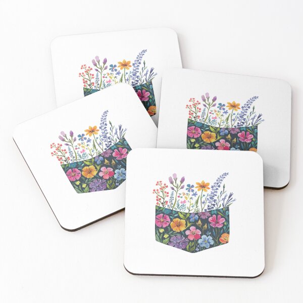 Item preview, Modern Trendy Watercolor wildflowers Pocket Full of Flowers  designed and sold by SOUFIANE1991.