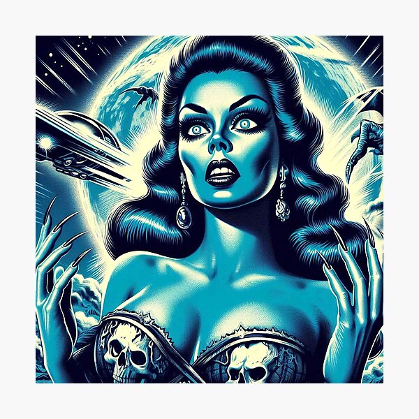 Item preview, Sci-fi Girl designed and sold by PulpVintage.