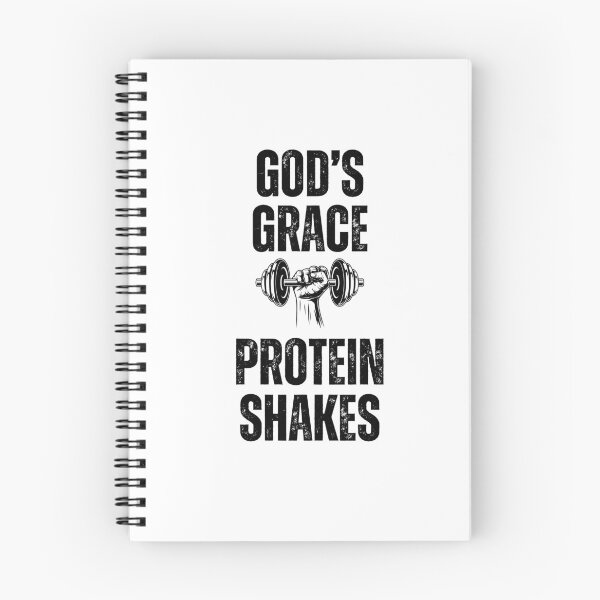 Item preview, God's Grace Protein Shakes dumbbell Christian Weight Lifter designed and sold by snowry.