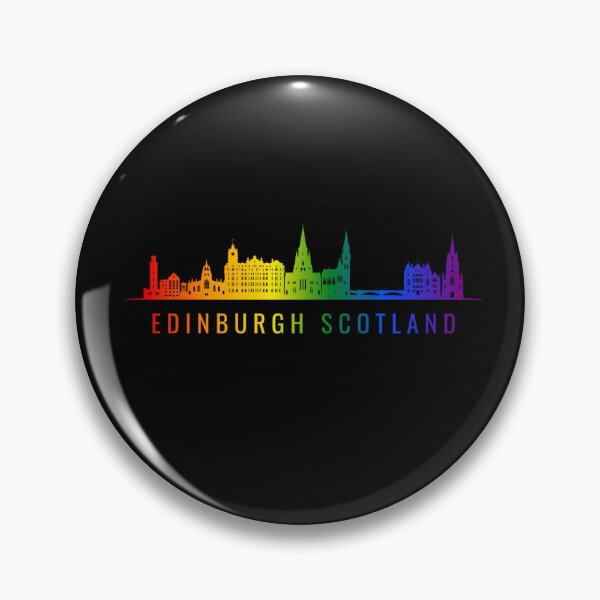 Item preview, Edinburgh Scotland Skyline Graphic, Classic pride flag graphic, City Skyline Graphic, Cityscape, Rainbow Silhouette, City art, Landmarks, Architecture, city, cities, designed and sold by PrideBeProud.