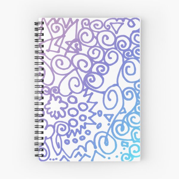 Item preview, Abstract marker drawing | blue grey creative artsy hand drawing line composition designed and sold by lausn.