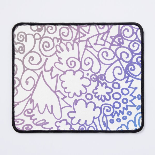 Item preview, Abstract marker drawing | blue grey creative artsy hand drawing line composition designed and sold by lausn.