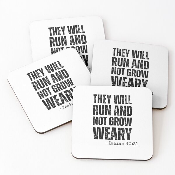 Item preview, They will Run and not Grow Weary running Isaiah 40:31 gym designed and sold by snowry.