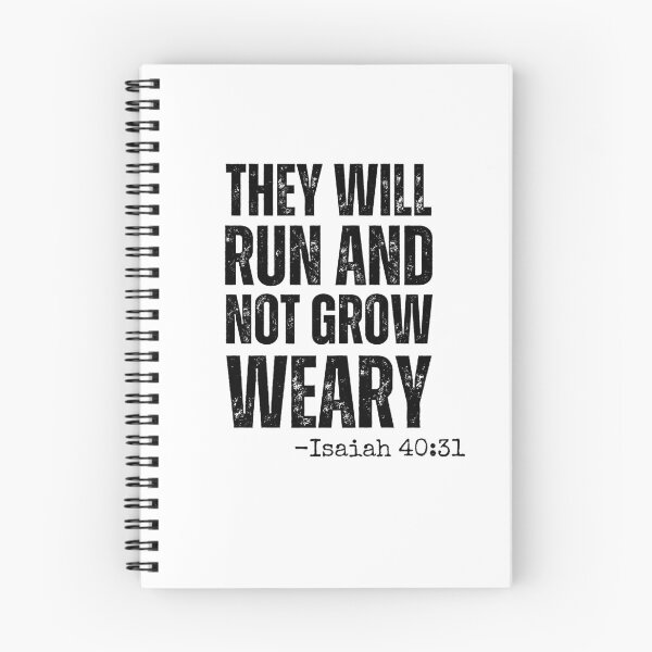 Item preview, They will Run and not Grow Weary running Isaiah 40:31 gym designed and sold by snowry.