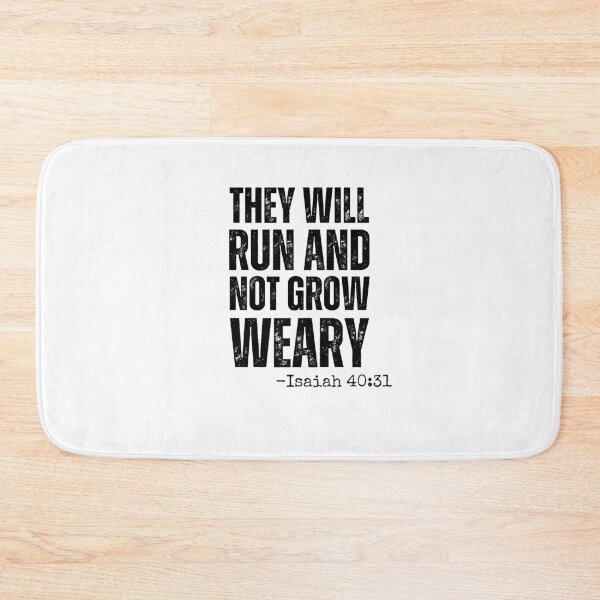Item preview, They will Run and not Grow Weary running Isaiah 40:31 gym designed and sold by snowry.