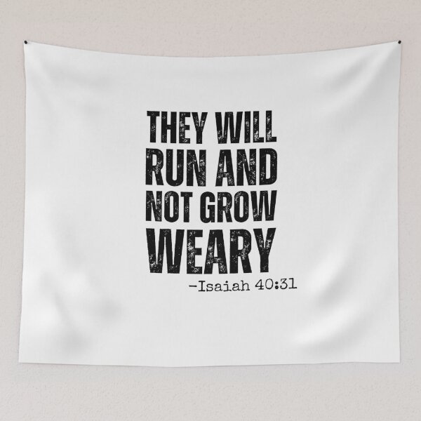 Item preview, They will Run and not Grow Weary running Isaiah 40:31 gym designed and sold by snowry.