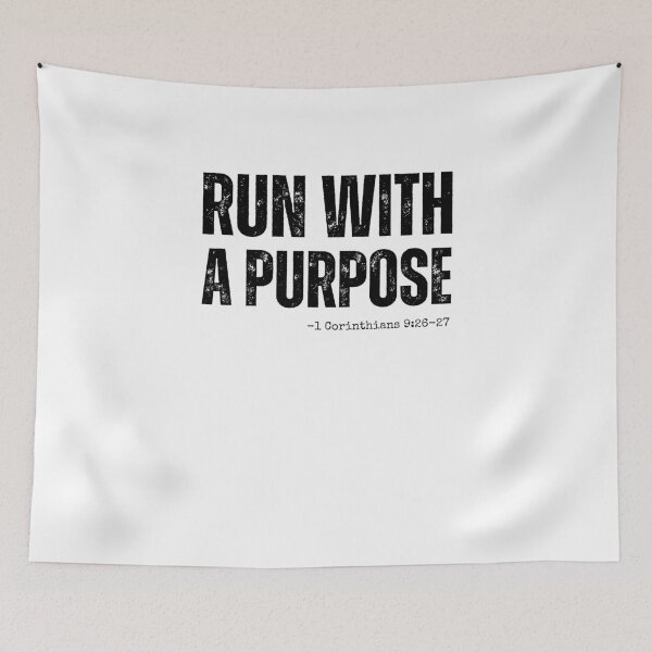 Item preview, Run with a Purpose Christian running 1 Corinthians 9:26-27 designed and sold by snowry.