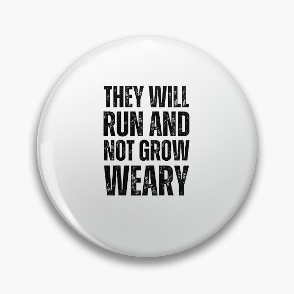 Item preview, They will Run and not Grow Weary running Christian runner designed and sold by snowry.