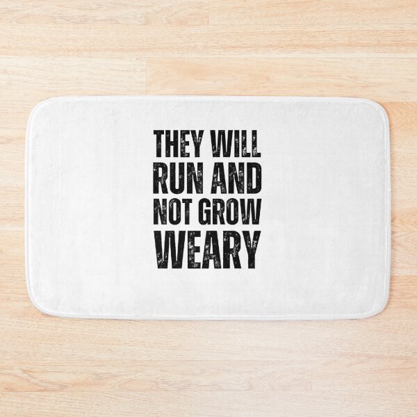 Item preview, They will Run and not Grow Weary running Christian runner designed and sold by snowry.