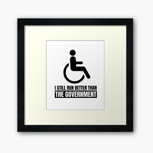 Vista previa del artículo con la obra «Todavía corro mejor que el gobierno», diseñado y vendido por RockFireMerch.