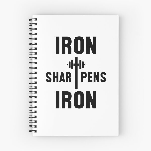 Item preview, Iron Sharpens Iron Christian workout gym cross and barbell designed and sold by snowry.