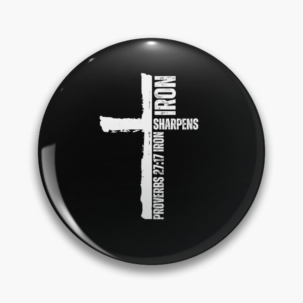 Item preview, Iron Sharpens Iron Christian workout gym cross passage designed and sold by snowry.