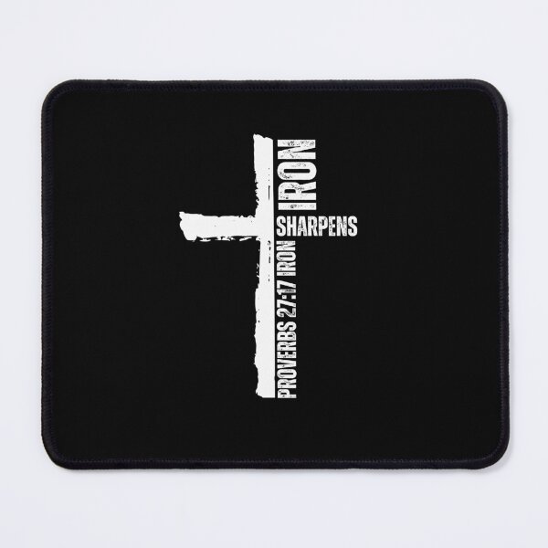 Item preview, Iron Sharpens Iron Christian workout gym cross passage designed and sold by snowry.