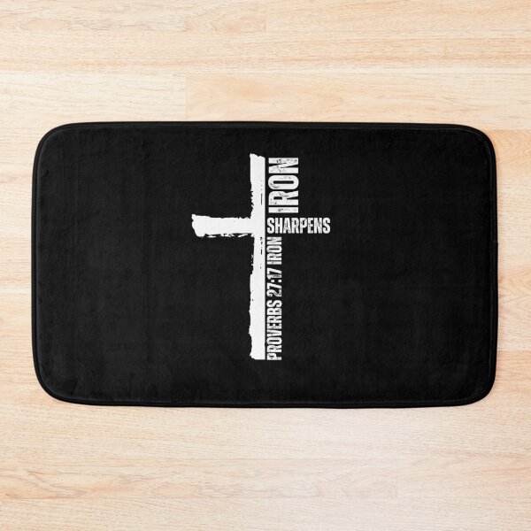 Item preview, Iron Sharpens Iron Christian workout gym cross passage designed and sold by snowry.