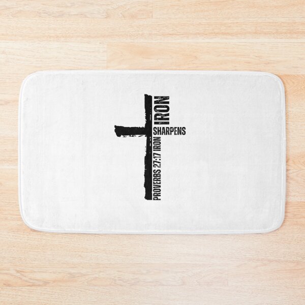 Item preview, Iron Sharpens Iron Christian faith workout gym cross designed and sold by snowry.