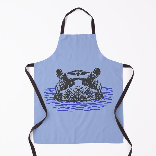 Item preview, Hippo - linoprint style designed and sold by GeoCreate.