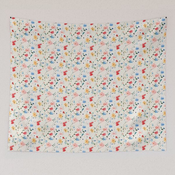 Item preview, abstract watercolour florals designed and sold by PoppyLaneStudio.