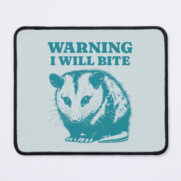 Item preview, Waring I Will Bite Retro Possum Animal designed and sold by NosandEdgy.