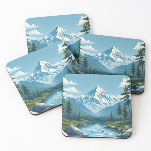Item preview, Tranquil Mountain Landscape designed and sold by Farsky-Fashion.