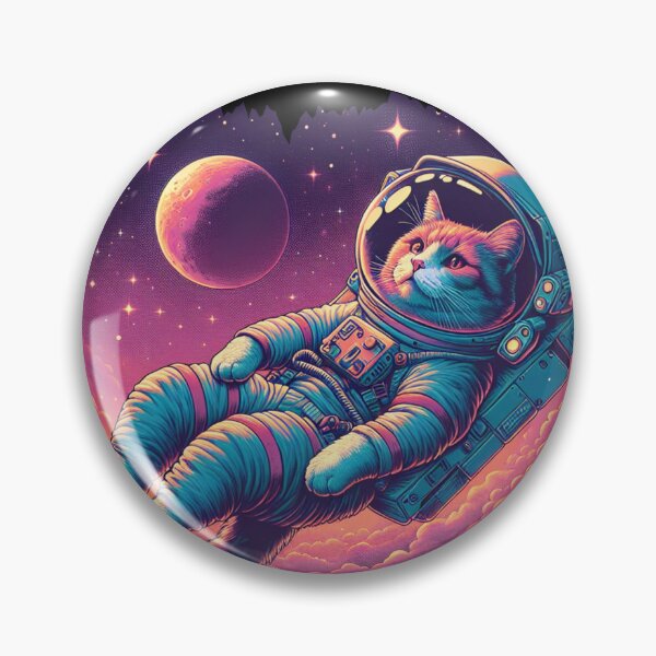 Item preview,  Funny Vintage Astronaut Cat Space Out  designed and sold by 3rd Eye Perceptions.