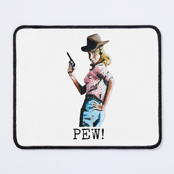 Item preview, Pew Cowgirl – Bold & Fearless Western Art designed and sold by CarvingCoryArt.